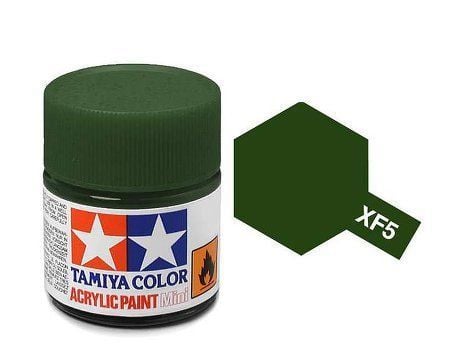 Acrylic Mini XF-5 Flat Green 10ml.,