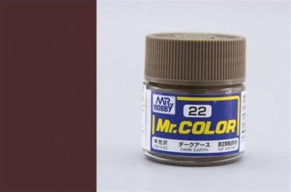 Mr.Hobby C-022 10 ml. Dark Earth, Mr.Color Serisi Model Boyası