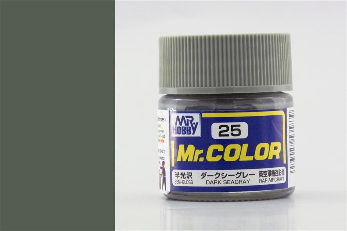 Mr.Hobby C-025 10 ml. Dark Seagray, Mr.Color Serisi Model Boyası