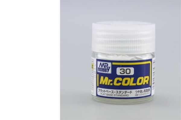 Mr.Hobby C-030 10 ml. Flat Base, Mr.Color Serisi Model Boyası