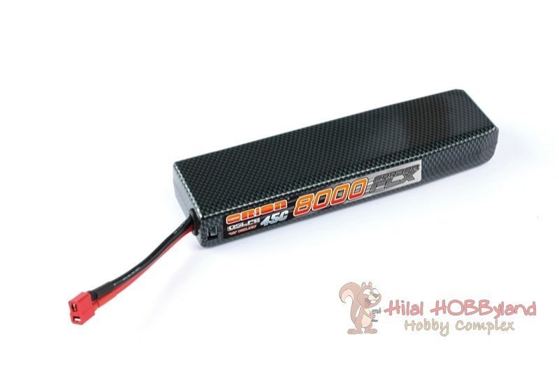 TEAM ORION Carbon FLX 8000 45 C 7.4V (Deans Plug)