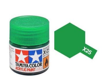 Acrylic Mini X-25 Clear Green 10ml.