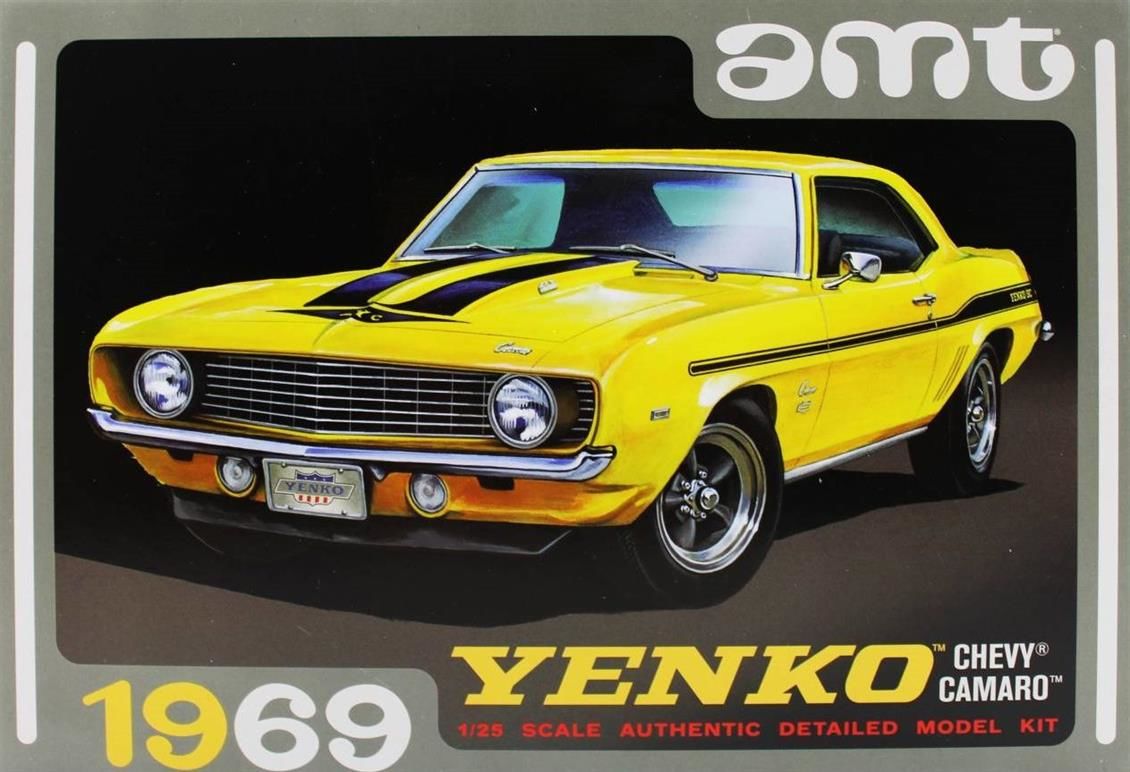 AMT 1093 1/25 Ölçek, 1969 Chevy Camaro (Yenko) Araba, Plastik Model kiti