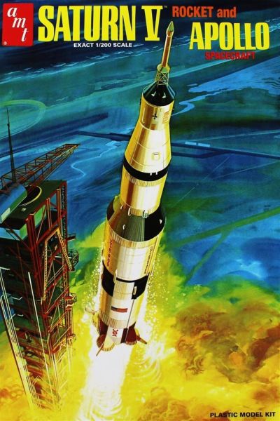 AMT 1174 1/200 Ölçek, Saturn V Rocket Uzay Aracı, Plastik Model kiti