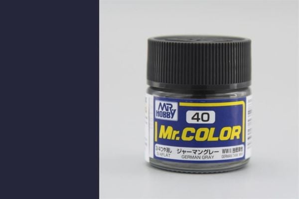 Mr.Hobby C-040 10 ml. German Gray, Mr.Color Serisi Model Boyası