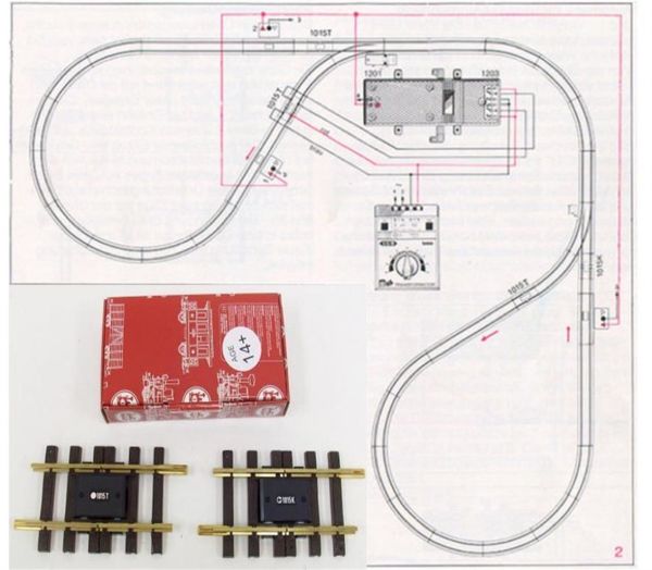 LGB Reverse Loop Track Set 2X150 Mm.