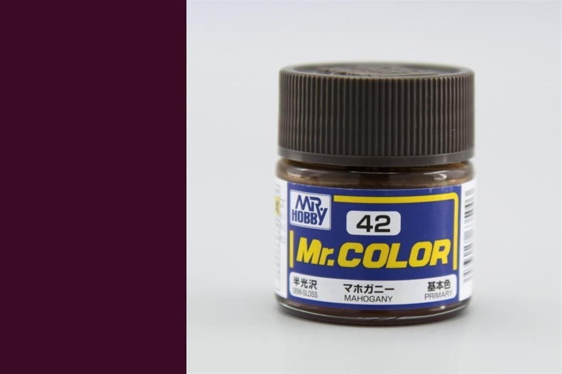 Mr.Hobby C-042 10 ml. Mahogany, Mr.Color Serisi Model Boyası