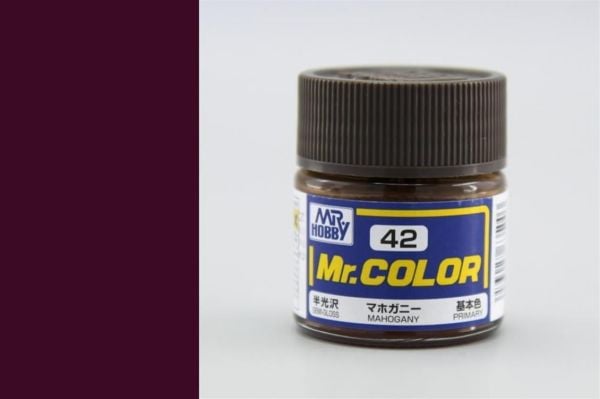 Mr.Hobby C-042 10 ml. Mahogany, Mr.Color Serisi Model Boyası