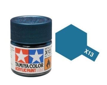 Acrylic Mini X-13 Metallic Blue 10ml.