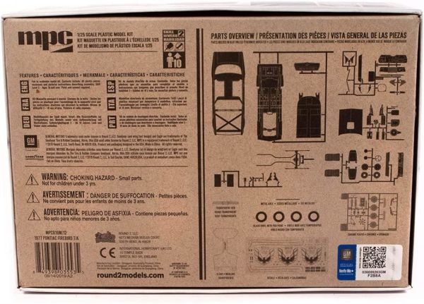 MPC 916M 1/25 Ölçek, 1977 Pontiac Firebird T/A Araba, Plastik Model kiti