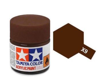 Acrylic Mini X-9 Brown 10ml.