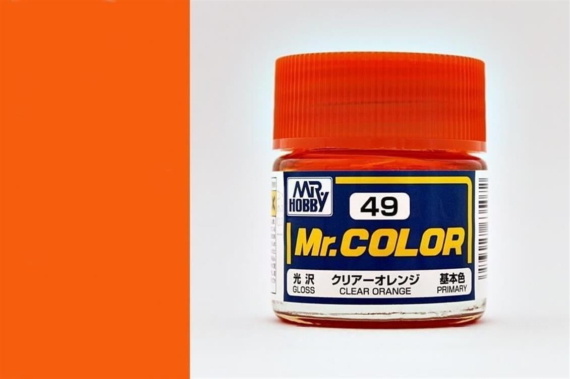 Mr.Hobby C-049 10 ml. Clear Orange, Mr.Color Serisi Model Boyası