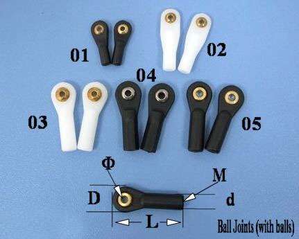 Ball Link Set Ø3xL27mm×M2.5 (2 adet)