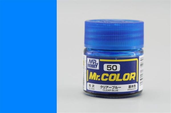 Mr.Hobby C-050 10 ml. Clear Blue, Mr.Color Serisi Model Boyası