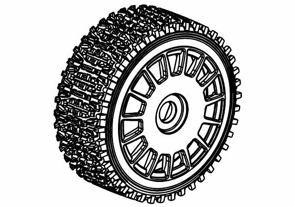 Lastik 160 mm Dirt-Xross Ralli WM + Jant x2