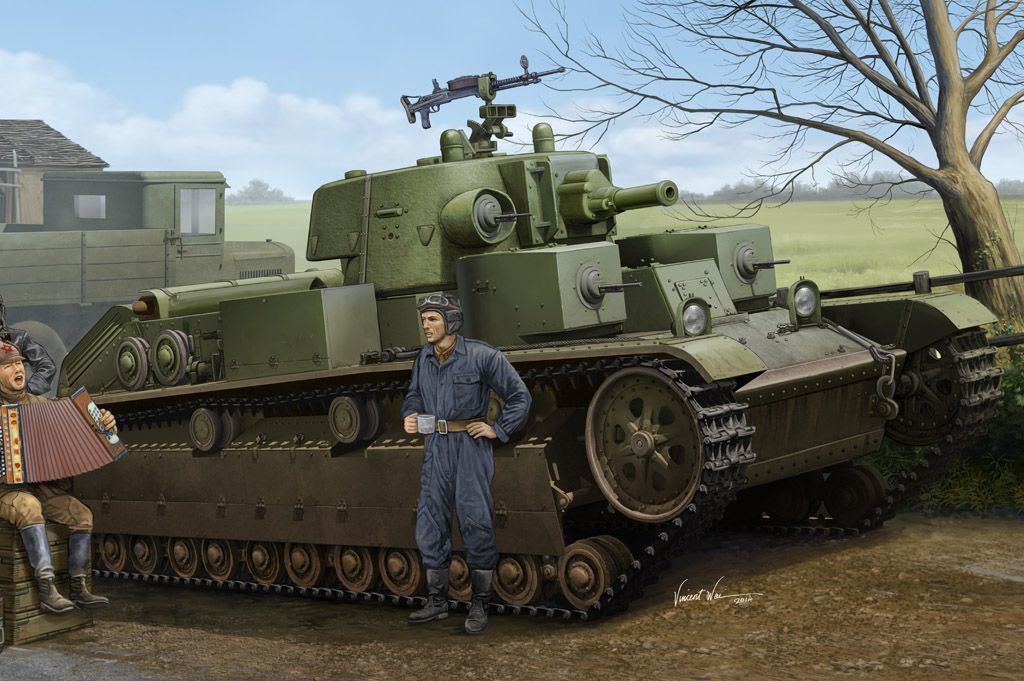 1/35 Soviet T-128 Medium Tank (Coarse Turret)