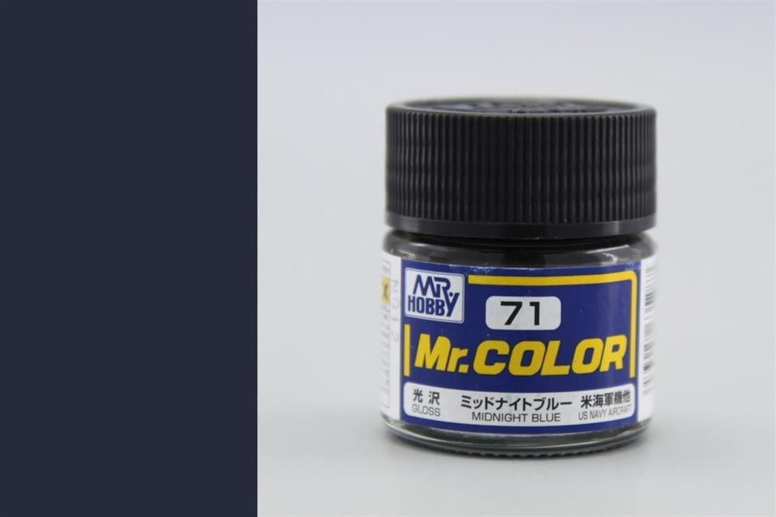 Mr.Hobby C-071 10 ml. Midnight Blue, Mr.Color Serisi Model Boyası