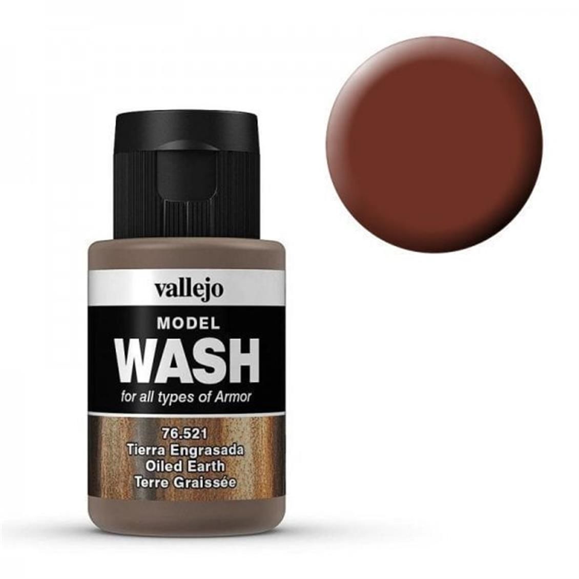 Vallejo 76521 35 ml. Oiled Earth, Wash Serisi Model Boyası