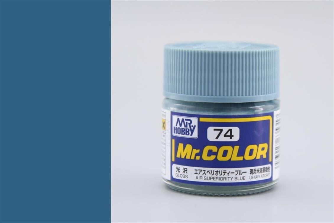 Mr.Hobby C-074 10 ml. Air Superiorty Blue, Mr.Color Serisi Model Boyası