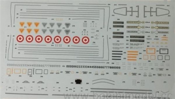 Babibi DBT01014 1/48 Ölçek, F-16 C, Tigermeet 2006, Dekal Çıkartma