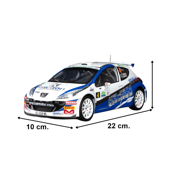 Sunstar 5438 1/18 Ölçek, Peugeot 207 S2000, C.Breen/G.Roberts, Circuit of Ireland 2012, Sergilemeye Hazır Metal Araba Modeli