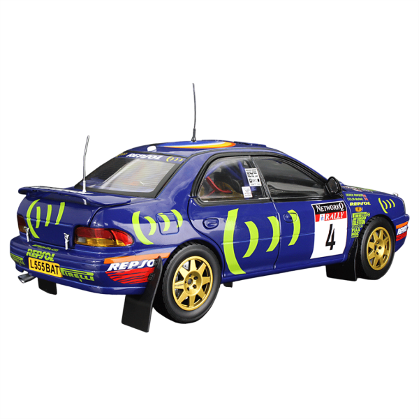 Sunstar 5523 1/18 Ölçek, Subaru Impreza 555 , C.McRae/D.Ringer, Winner RAC Rally 1995, Sergilemeye Hazır Metal Araba Modeli