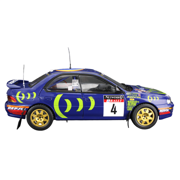 Sunstar 5523 1/18 Ölçek, Subaru Impreza 555 , C.McRae/D.Ringer, Winner RAC Rally 1995, Sergilemeye Hazır Metal Araba Modeli