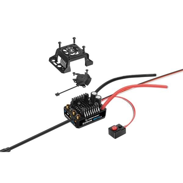 Hobbywing 30102603 EzRun Serisi, MAX10 G2, 140 Amper, 2-4S Li-Po, Sensörlü, Fırçasız Motor için Elektronik Hız Kontrolü