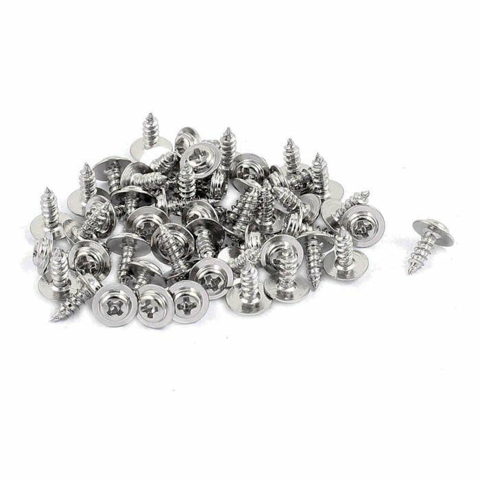 M2x8mm Kanopi Vidası (10 adet) Self-Tapping Screw (Gri)