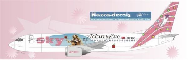 Nazca Decals Sky001 1/144 Ölçek, Sky B737-400 Special