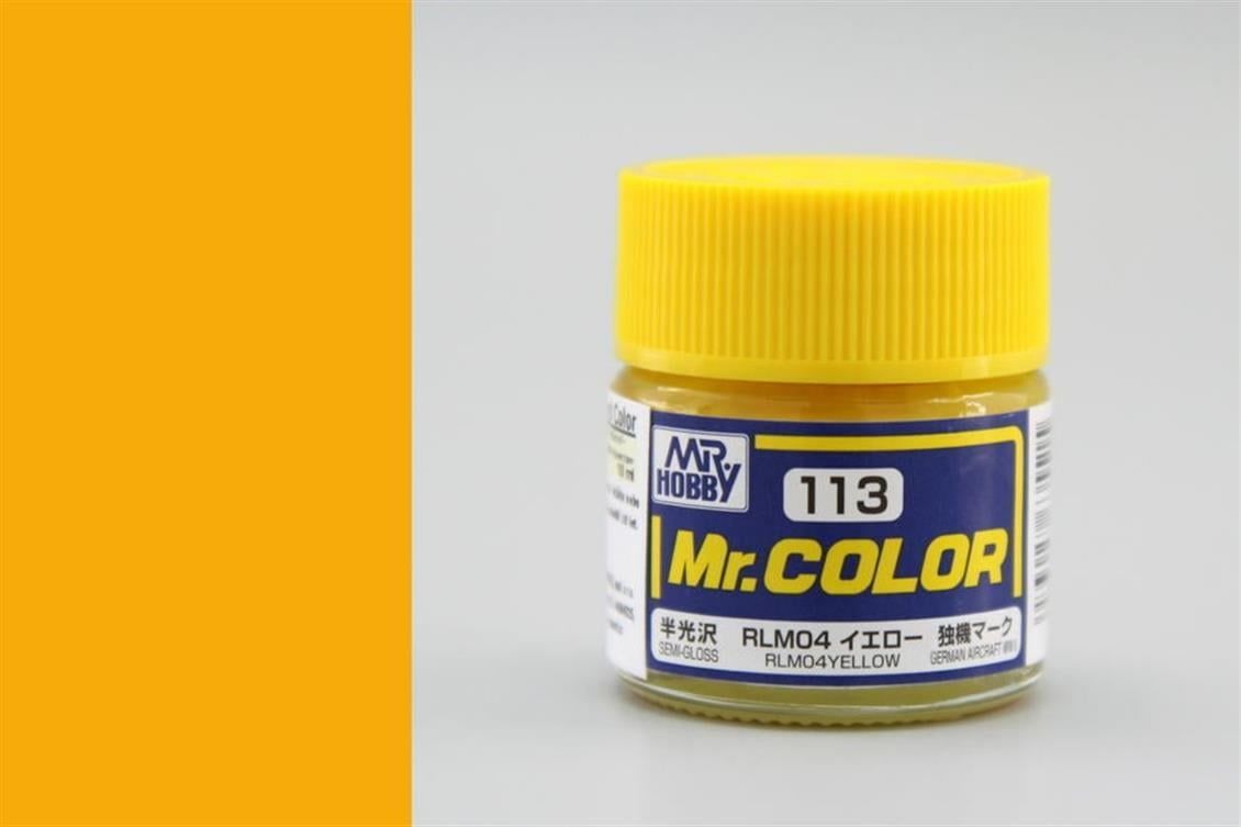 Mr.Hobby C-113 10 ml. RLM04 Yellow, Mr.Color Serisi Model Boyası