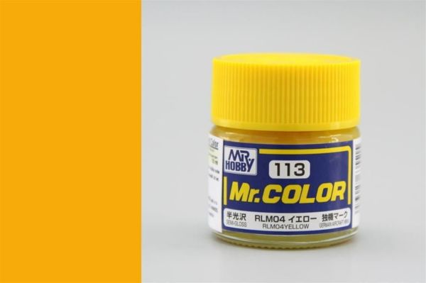 Mr.Hobby C-113 10 ml. RLM04 Yellow, Mr.Color Serisi Model Boyası