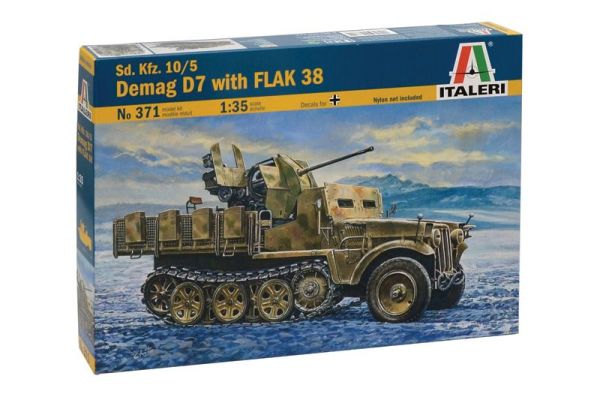 1/35 Sd. Kfz.10/5 Demag D7 with Flak 38