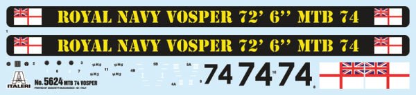 VOSPER MTB 74 WITH CREW