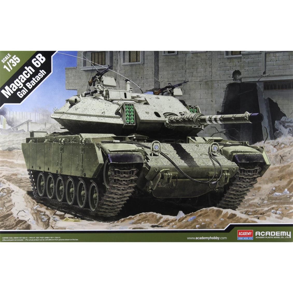 Academy 13281 1/35 Ölçek, Magach 6B Gal Batash Tankı, Plastik Model kiti