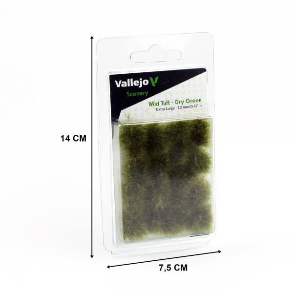 Vallejo SC424 Dry Green, 12 mm. Hazır Çim Dokusu