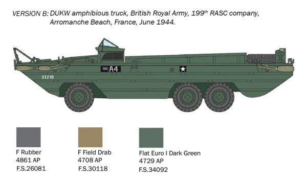 DUKW 2 1/2 ton GMC truck amphibious version ''D-Day 80° Anniversary''