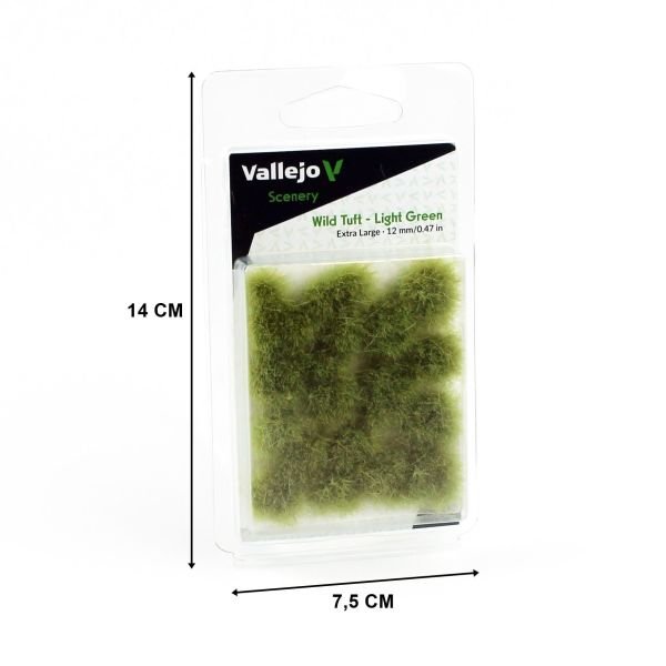 Vallejo SC426 Light Green, 12 mm. Hazır Çim Dokusu