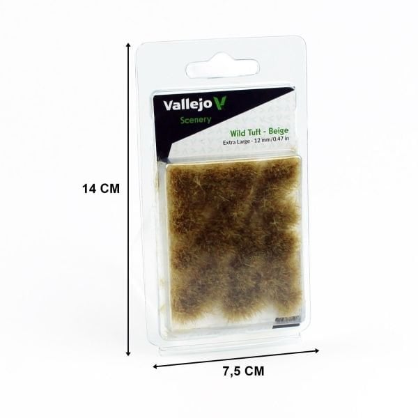 Vallejo SC429 Beige, 12 mm. Hazır Çim Dokusu