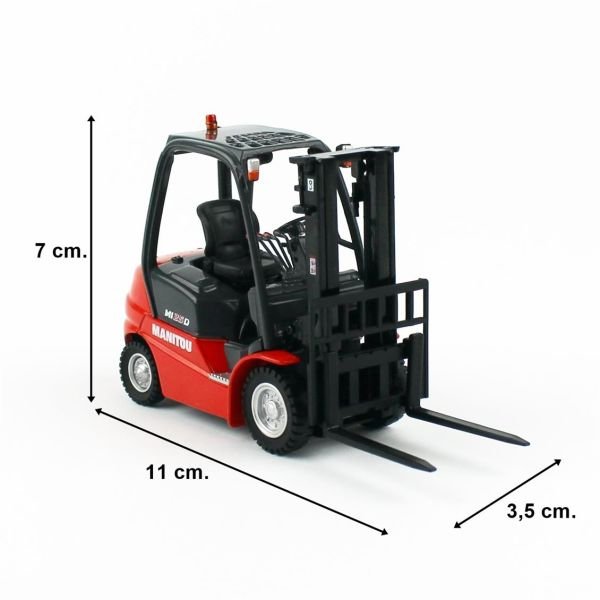 Universal Hobbies UH2949 1/32 Ölçek, Manitou MI 25D Forklift, Sergilemeye Hazır Metal İş Makinası Modeli