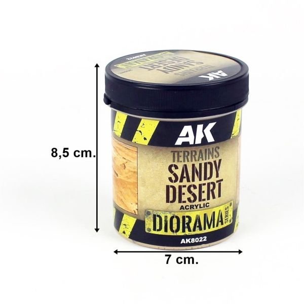 AK Interactive 8022 250 ml. Kum Çölü, Akrilik, Diorama Serisi Zemin Dokusu