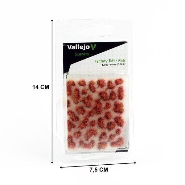 Vallejo SC433 Pink, 6 mm. Hazır Çim Dokusu