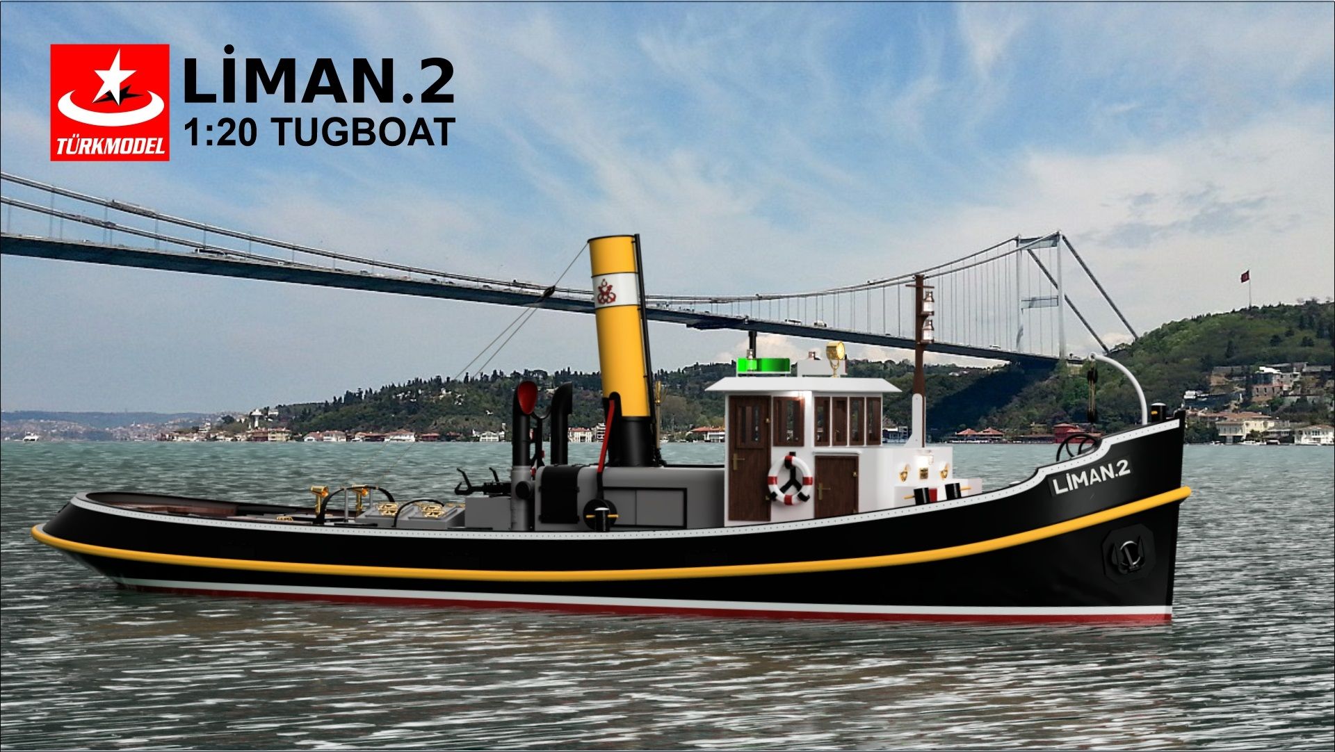 Türkmodel LİMAN 2 “Tugboat” 1/20