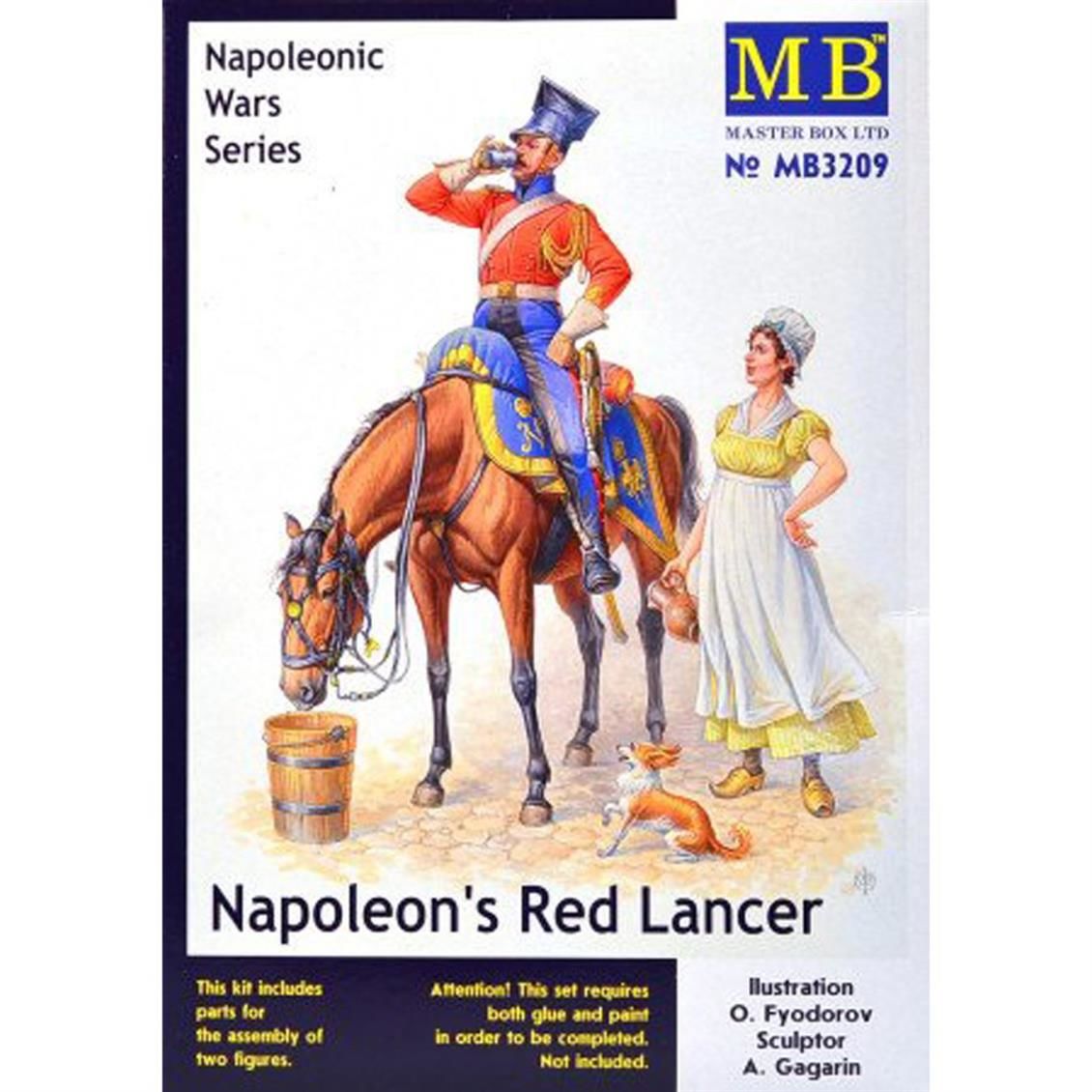 Masterbox 3209 1/32 Ölçek, Napoleon'S Red Lancer, Napoleonic Wars S