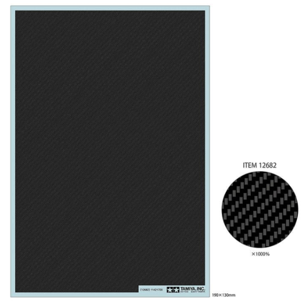 1/6, 1/12, 1/20, 1/24 Carbon Decal Twill EF