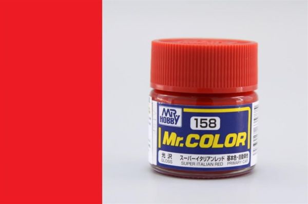 Mr.Hobby C-158 10 ml. Super Italian Red, Mr.Color Serisi Model Boyası