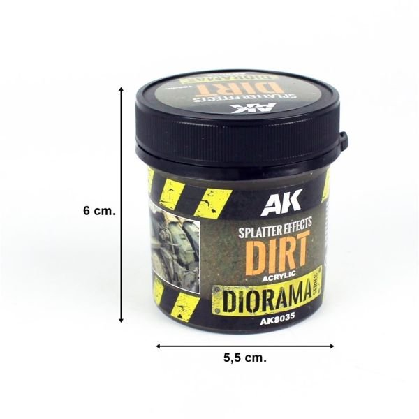 AK Interactive 8035 100 ml. Kir Sıçrama Efekti, Akrilik, Diorama Serisi Zemin Dokusu