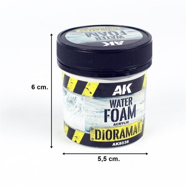 AK Interactive 8036 100 ml. Su Dalgası Köpüğü Efekti, Akrilik, Diorama Serisi Zemin Dokusu