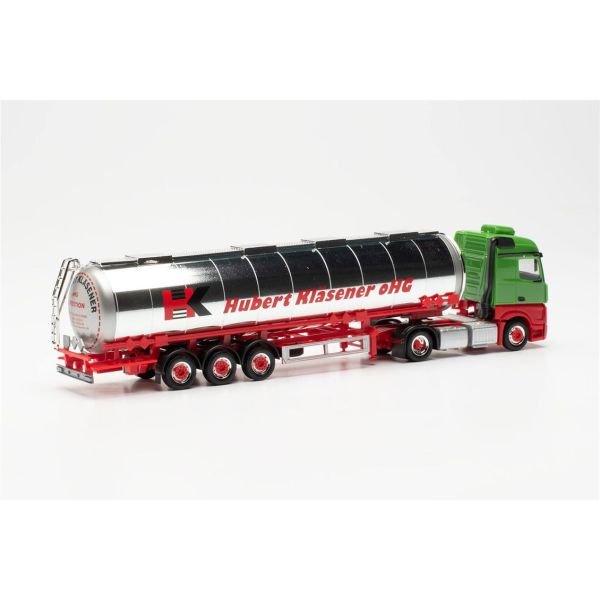 Herpa 315395 1/87 Ölçek, Mercedes-Benz Actros, Tanker Dorseli TIR (HK), Sergilemeye Hazır Model Araç