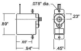 Feather Servo, 7,5g.